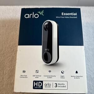 Arlo Essential Series Wired  Video Doorbell - AVD1001-100NAS Brand New